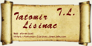 Tatomir Lisinac vizit kartica